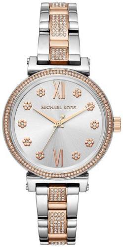 Michael Kors 99999 Naisten kello MK3880 Hopea/Punakultasävyinen Ø35