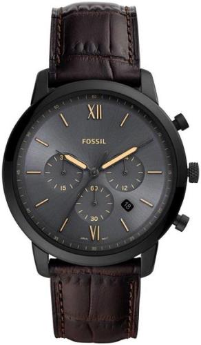 Fossil 99999 Miesten kello FS5579 Harmaa/Nahka Ø44 mm