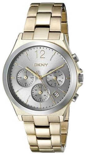 DKNY Chronograph Naisten kello NY2452 Hopea/Kullansävytetty teräs
