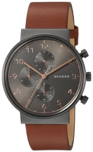 Skagen Ancher Miesten kello SKW6418 Musta/Nahka Ø40 mm