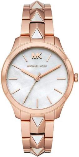 Michael Kors 99999 Naisten kello MK6671 Valkoinen/Punakultasävyinen