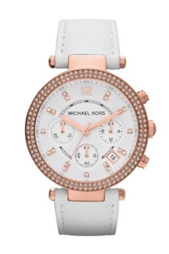 Michael Kors Parker Naisten kello MK2281 Valkoinen/Nahka Ø39 mm