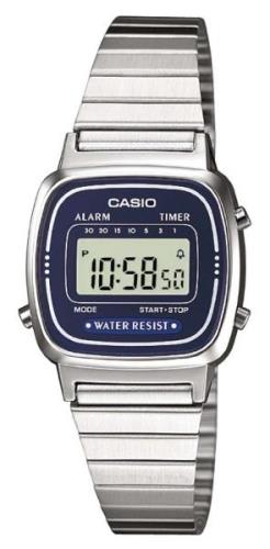 Casio Collection Naisten kello LA670WEA-2EF LCD/Teräs 30.3x24.6 mm