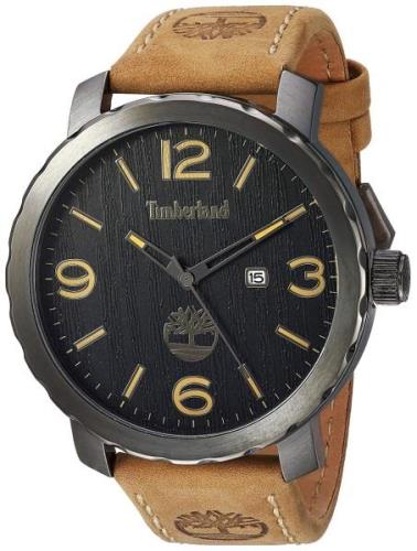 Timberland Miesten kello TBL14399XSU02 Pinkerton Musta/Nahka Ø46 mm