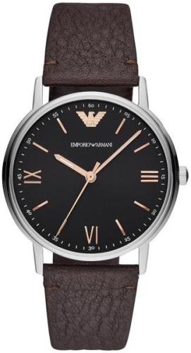 Emporio Armani Miesten kello AR11153 Musta/Nahka Ø46 mm