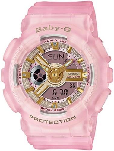 Casio Naisten kello BA-110SC-4AER Baby-G Pinkki/Muovi Ø43.4 mm