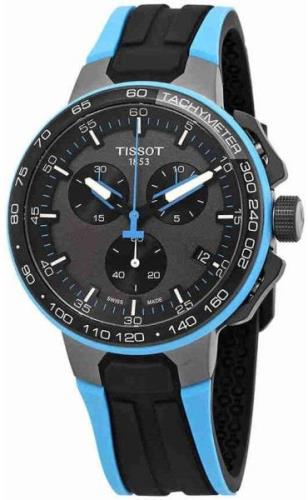 Tissot Miesten kello T111.417.37.441.05 T-Race Harmaa/Kumi Ø44.5 mm