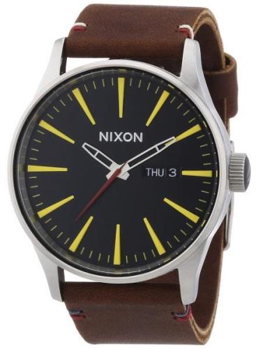 Nixon Miesten kello A105019-00 Musta/Nahka Ø42 mm