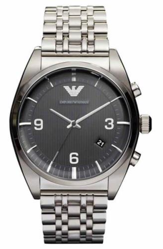 Emporio Armani Miesten kello AR0369 Musta/Teräs Ø42 mm