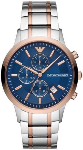 Emporio Armani Miesten kello AR80025 Sininen/Punakultasävyinen Ø43