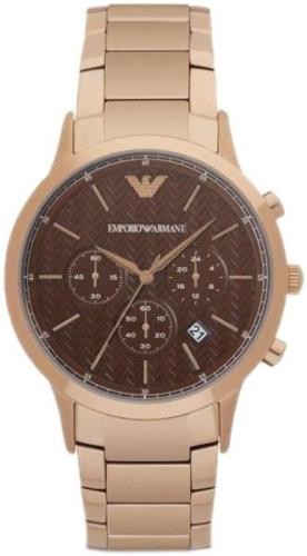 Emporio Armani Miesten kello AR2504 Renato Ruskea/Punakultasävyinen