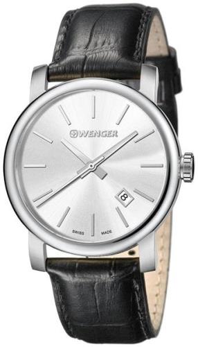 Wenger Miesten kello 01.1041.122 Urban Classic Hopea/Nahka Ø41 mm