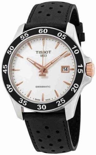 Tissot Miesten kello T106.407.26.031.00 V8 Valkoinen/Nahka Ø42.5 mm