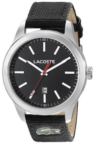 Lacoste Miesten kello 2010778 Auckland Musta/Tekstiili Ø44 mm