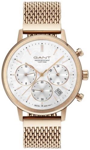 Gant Naisten kello GT032011 Valkoinen/Punakultasävyinen Ø38 mm