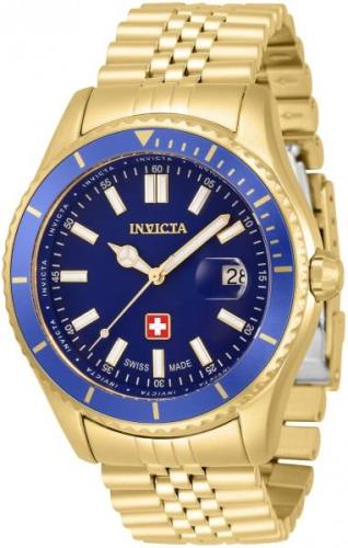 Invicta Miesten kello 33432 Pro Diver Sininen/Kullansävytetty teräs