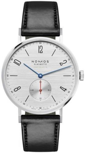 Nomos Glashütte Miesten kello N-141 Tangente Hopea/Nahka Ø38.5 mm