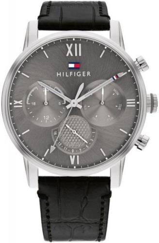 Tommy Hilfiger Miesten kello 1791883 Sullivan Harmaa/Nahka Ø44 mm