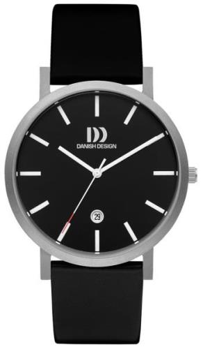 Danish Design Miesten kello IQ13Q1108 Dress Musta/Nahka Ø40 mm