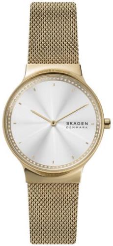 Skagen Naisten kello SKW1148 Freja Valkoinen/Kullanvärinen teräs