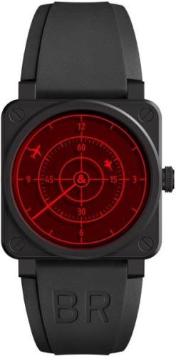 Bell & Ross Miesten kello BR-03-92-RED-RADAR-CERAMIC Br 03-92