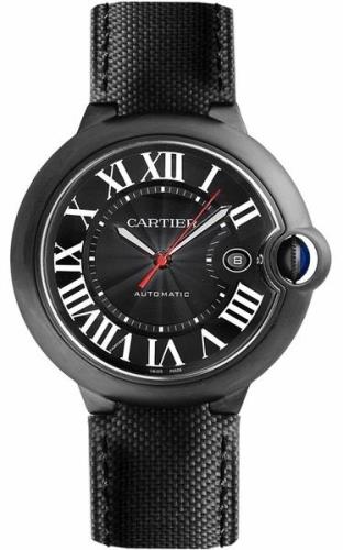 Cartier Miesten kello WSBB0015 Ballon Blue Musta/Nahka Ø42 mm