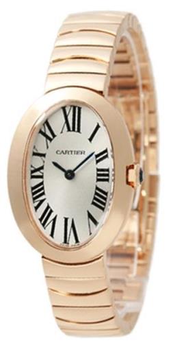 Cartier Naisten kello W8000005 Baignoire Hopea/18K punakultaa