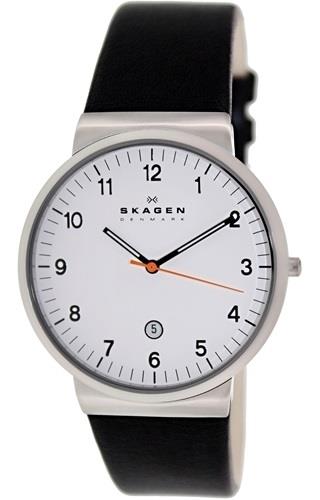 Skagen Miesten kello SKW6024 Ancher Valkoinen/Nahka Ø40 mm