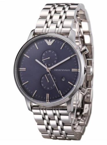 Emporio Armani Miesten kello AR1648 Classic Sininen/Teräs Ø43 mm