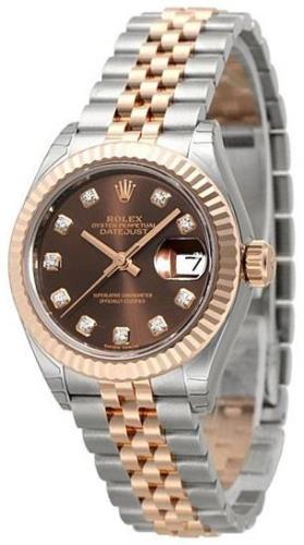 Rolex Naisten kello 279171-0011 Lady-Datejust 28 Ruskea/18K