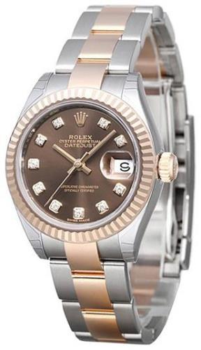 Rolex Naisten kello 279171-0012 Lady-Datejust 28 Ruskea/18K