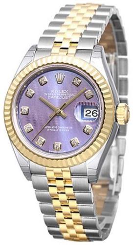 Rolex Naisten kello 279173-0017 Lady-Datejust 28 Violetti/18K