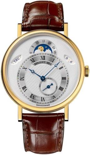 Breguet Miesten kello 7337BA-1E-9V6 Classique Hopea/Nahka Ø39 mm