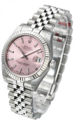 Rolex Naisten kello 178274-0012 Datejust Midsize Pinkki/Teräs Ø31 mm