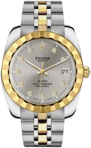 Tudor 21013-0012 Classic Date Hopea/Kullansävytetty teräs Ø38 mm