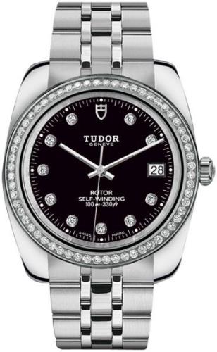 Tudor 21020-0008 Classic Date Musta/Teräs Ø38 mm