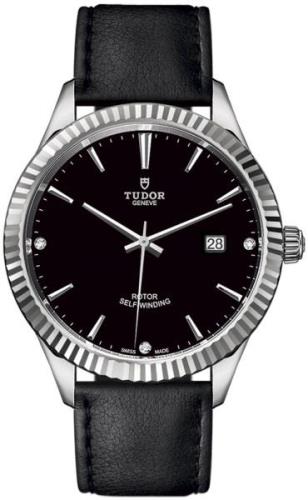 Tudor Miesten kello 12710-0025 Style Musta/Nahka Ø41 mm