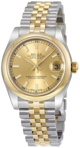 Rolex Naisten kello 178243-0003 Datejust 31 Samppanja/Teräs Ø31 mm