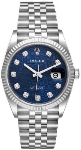 Rolex Miesten kello 126234-0011 Datejust 36 Sininen/Teräs Ø36 mm