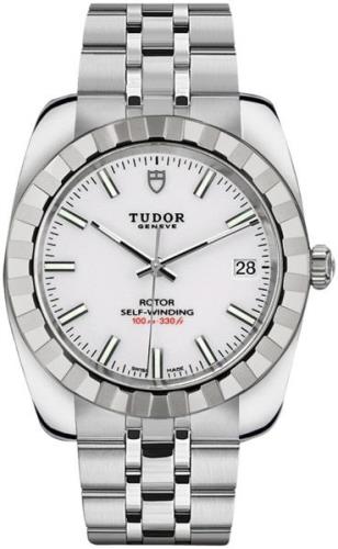 Tudor 21010-0007 Classic Date Valkoinen/Teräs Ø38 mm