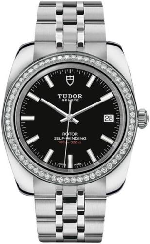 Tudor 21020-0007 Classic Date Musta/Teräs Ø38 mm