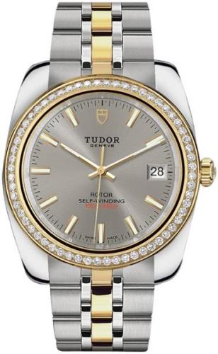 Tudor 21023-0005 Classic Date Hopea/Kullansävytetty teräs Ø38 mm