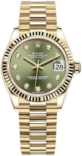 Rolex Naisten kello 278278-0011 Datejust 31 Vihreä/18K keltakultaa
