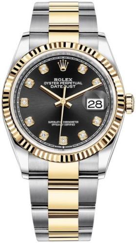 Rolex Naisten kello 126233-0022 Datejust 36 Musta/18K keltakultaa