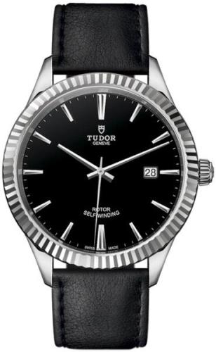 Tudor Miesten kello 12710-0022 Style Musta/Nahka Ø41 mm