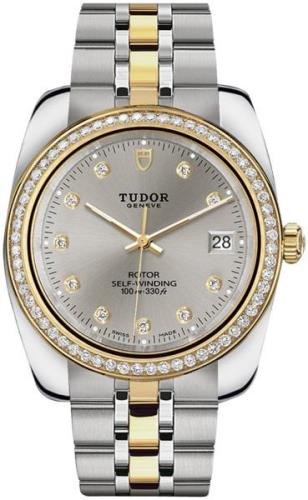 Tudor 21023-0006 Classic Date Hopea/Kullansävytetty teräs Ø38 mm
