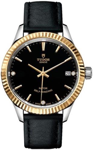 Tudor 12313-0022 Style Musta/Nahka Ø34 mm