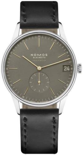 Nomos Glashütte Miesten kello N-364 Orion Harmaa/Nahka Ø40.5 mm