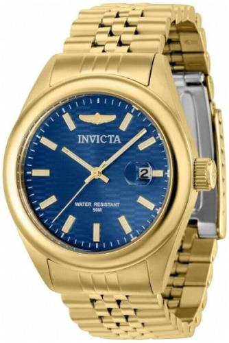 Invicta Naisten kello 38425 Aviator Sininen/Kullansävytetty teräs