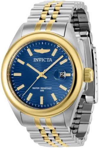 Invicta Naisten kello 38429 Aviator Sininen/Kullansävytetty teräs